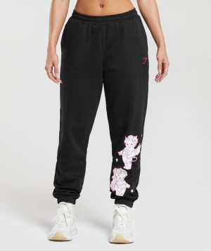 Pantalones Gymshark Cherub Estampadas Joggers Negras | ASBQT1638