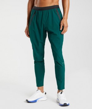 Pantalones Gymshark Híbrido Woven Joggers Verde | SFWOV7064