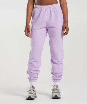 Pantalones Gymshark Rest Day Sweats Joggers Aura Lilac Marl | CVMHT9824