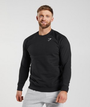 Pullovers Gymshark Crest Sweatshirt Negras | IELSN7064