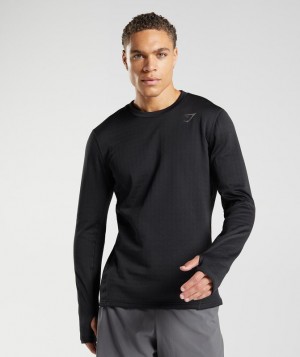 Pullovers Gymshark Deporte Crew Sweatshirt Negras | FKBHO4308