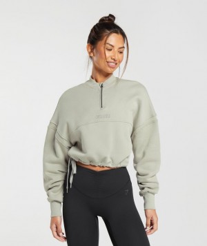 Pullovers Gymshark Heavyweight Loopback Sweat Pullover Gris | IMZYS5927