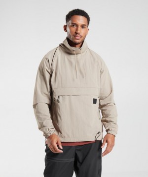 Pullovers Gymshark Retake Anorak Marrones | XDGTS9618