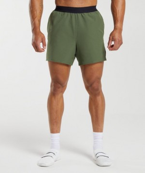 Short Gymshark 315 Woven Corta Verde Oliva | GYRWA2416