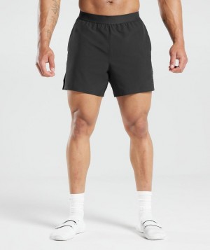 Short Gymshark 315 Woven Shorts Negras | DBOWN8597