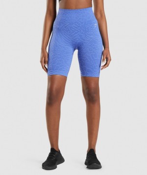 Short Gymshark Adapt Animal Seamless Cycling Shorts Azules | DOJLS8547