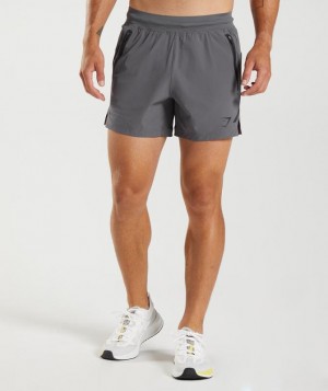 Short Gymshark Apex 5" Perform Shorts Gris | GIUZA2138