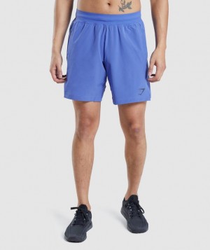 Short Gymshark Apex 8" Function Shorts Azules | PDNKE6274