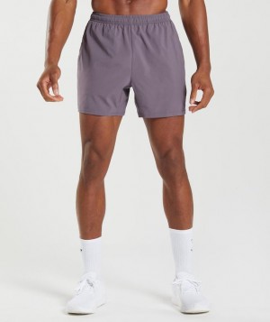 Short Gymshark Arrival 5" Shorts Musk Lilac | ZWLBA8941