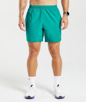 Short Gymshark Arrival 7" Shorts Azules | LGMRQ5410