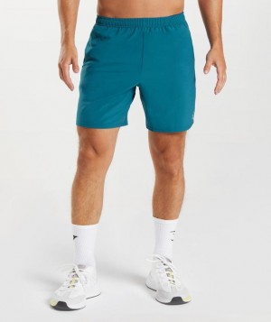 Short Gymshark Arrival 7" Shorts Azules | WDKTZ9431