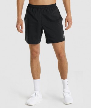 Short Gymshark Arrival Shorts Negras | TDHEK5960