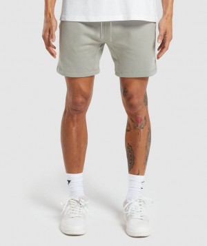 Short Gymshark Crest 7" Shorts Gris | DQPUH8295