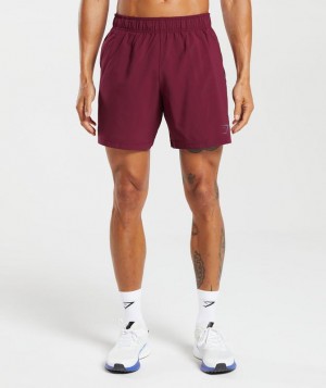 Short Gymshark Deporte 7" Shorts Plum Pink/Black | AQCVU8312