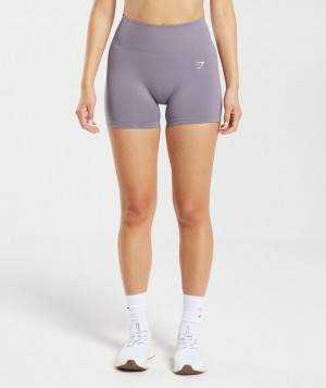 Short Gymshark Everyday Seamless Shorts Moradas | QCPDW2894