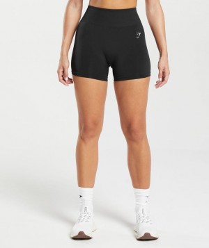 Short Gymshark Everyday Seamless Shorts Negras | TBAJG2514