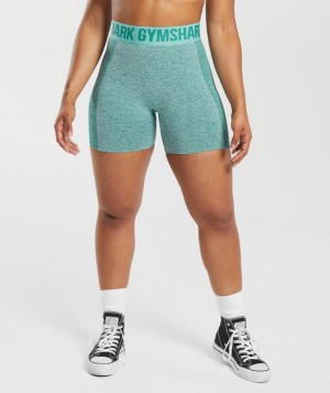 Short Gymshark Flex Shorts Azules | NHIQT5271