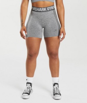 Short Gymshark Flex Shorts Charcoal Marl | ZRPKX1753