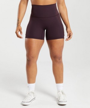 Short Gymshark Legacy Tight Shorts Marrones | IWPFK9086