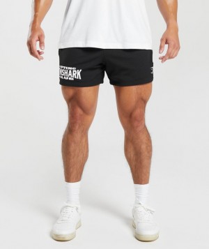 Short Gymshark Lifting Club Mesh 5" Shorts Negras | GDEPY6271