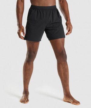 Short Gymshark Studio Shorts Negras | VIZCK0453