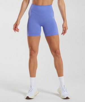 Short Gymshark Sweat Seamless Shorts Azules | KYTAC3296