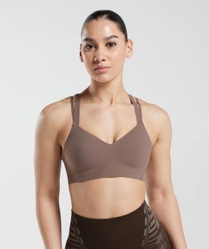 Sports Bras Gymshark Apex Limit Sports Bra Marrones | QBNHF7631