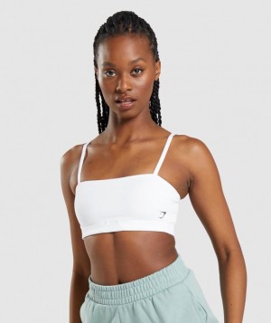 Sports Bras Gymshark Bandeau Sports Bra Blancas | TPEAS9370