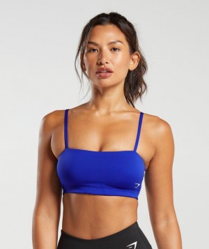 Sports Bras Gymshark Bandeau Sports Bra Azules | YIFTE1325