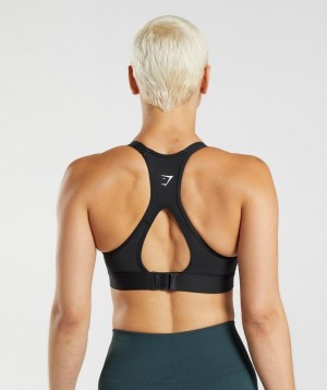 Sports Bras Gymshark Cut Out Back High Support Sports Bra, B/C-E/F Negras | NDSCX0152