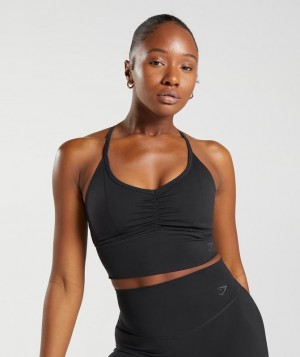 Sports Bras Gymshark Elevate Longline Sports Bra Negras | LKWVS1839