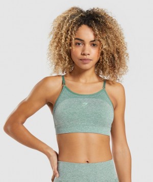 Sports Bras Gymshark Flex Tiras Sports Bra Verde | LNKEJ2063