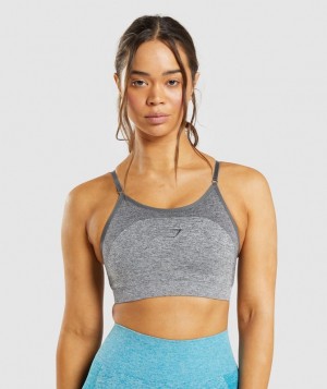 Sports Bras Gymshark Flex Tiras Sports Bra Gris | VXGSR7925