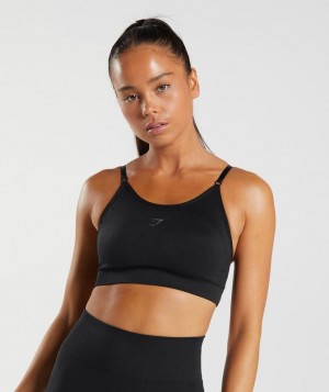 Sports Bras Gymshark Flex Tiras Sports Bra Negras | IOKXP1247