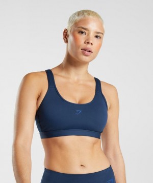 Sports Bras Gymshark Fraction Sports Bra Azul Marino | XIWZV8207