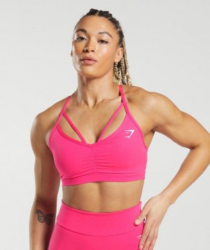 Sports Bras Gymshark GS Power Sports Bra Fucsia | WQUCI3912