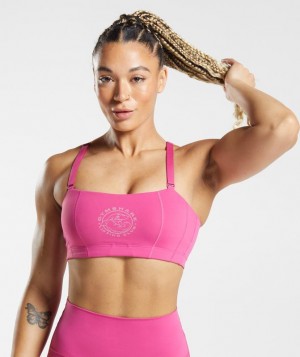 Sports Bras Gymshark Legacy Sports Bra Rosas Oscuro | GETQI3518