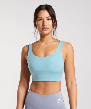 Sports Bras Gymshark Longline Sports Bra Azules | POIZR5824