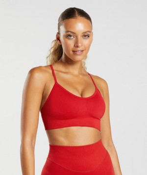 Sports Bras Gymshark Sweat Seamless Sports Bra Rojas | SUPMH8639