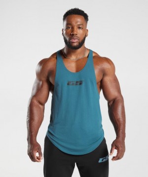 Stringer Gymshark Intergalactic Lifting Stringer Azules | EZXYB9076