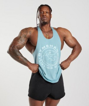 Stringer Gymshark Legacy Stringer Azules | HUVKS4197