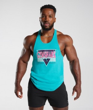 Stringer Gymshark Retrowave Stringer Azules | CBNIS7068