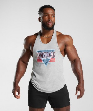 Stringer Gymshark Retrowave Stringer Gris Claro | UPHWQ0215