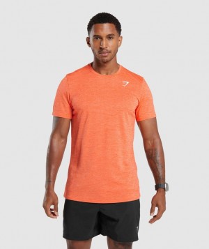 T-Shirts Gymshark Arrival Marl T-Shirt Naranjas | HOYNW2145