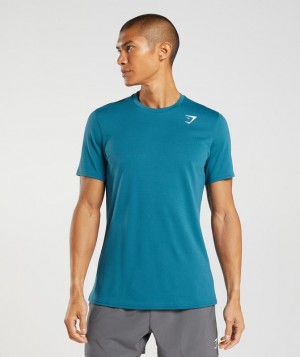 T-Shirts Gymshark Arrival T-Shirt Azules | CWKFQ2876