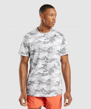 T-Shirts Gymshark Arrival T-Shirt Gris Claro | PUGST8609