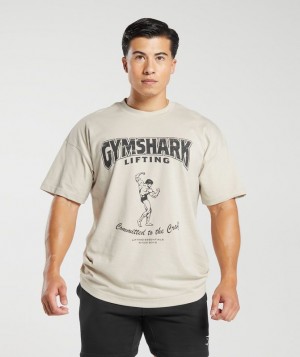 T-Shirts Gymshark Committed to the Craft T-Shirt Gris | WSRLQ4930