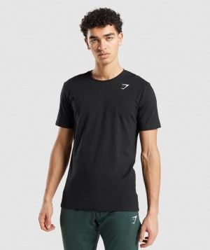 T-Shirts Gymshark Essential T-Shirt Negras | CYRIP8457