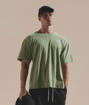 T-Shirts Gymshark Rest Day Sweats T-Shirt Verde | SOTGV4385