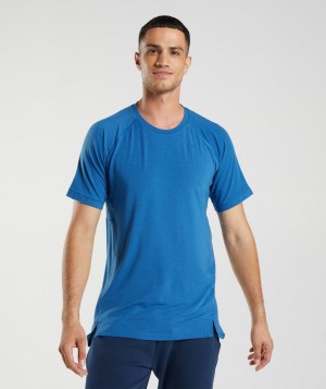 T-Shirts Gymshark Studio T-Shirt Azules | UVZBH0985